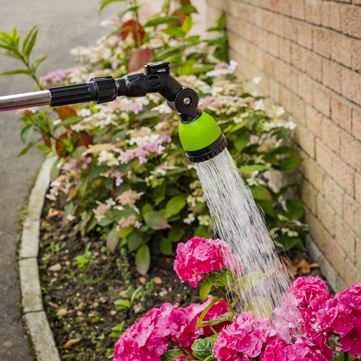 Sealey Telescopic Lance 6-Pattern Spray Head 140cm Rubber Handle Durable JS9286