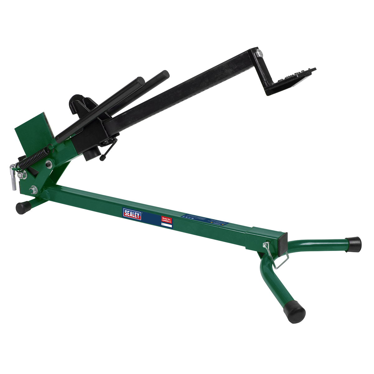 Sealey Log Splitter Foot Operated Heavy Duty Steel Horizontal Green/Black LS450H