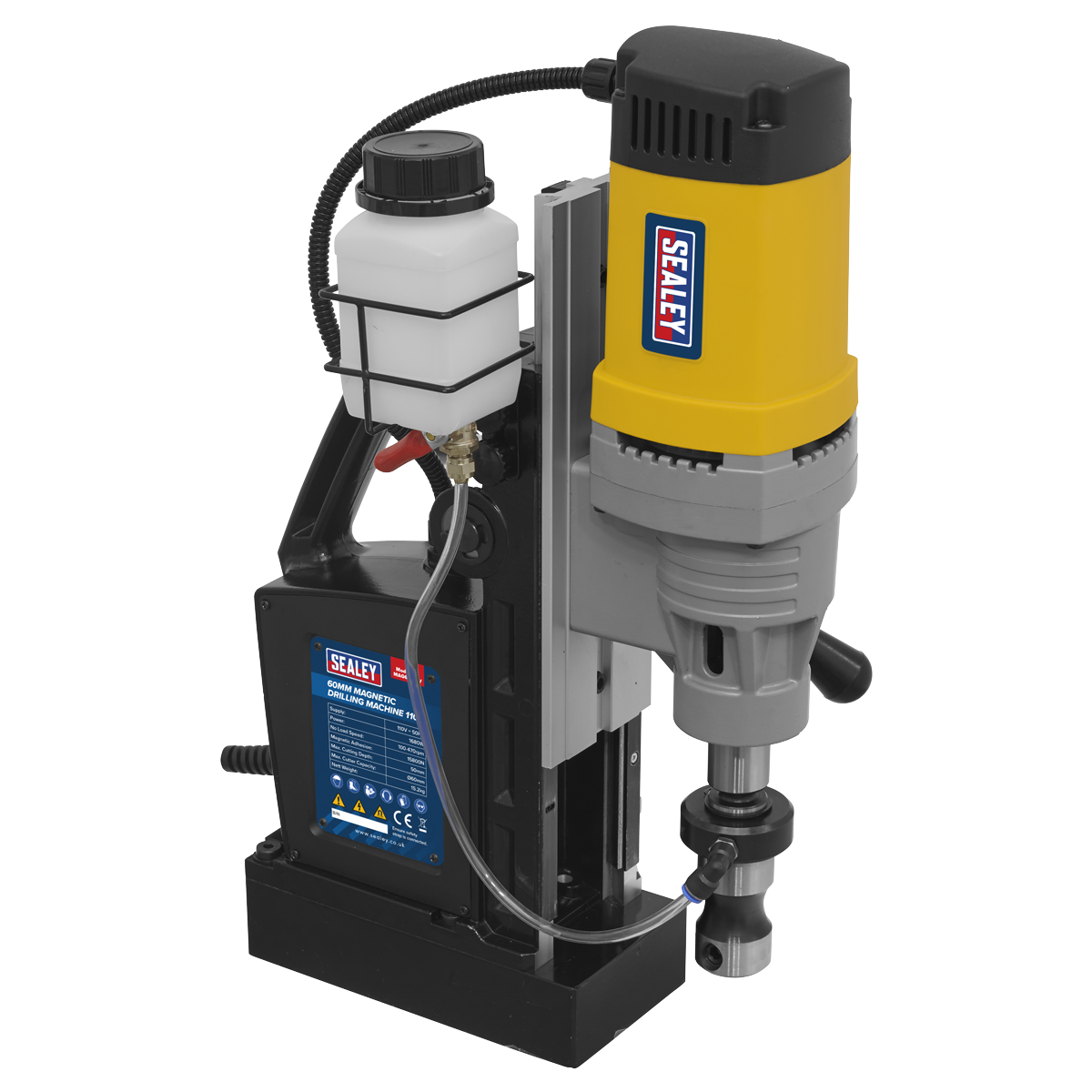 Sealey 60mm Magnetic Drilling Machine With Safety Fixing Strap 110V MAG60110V