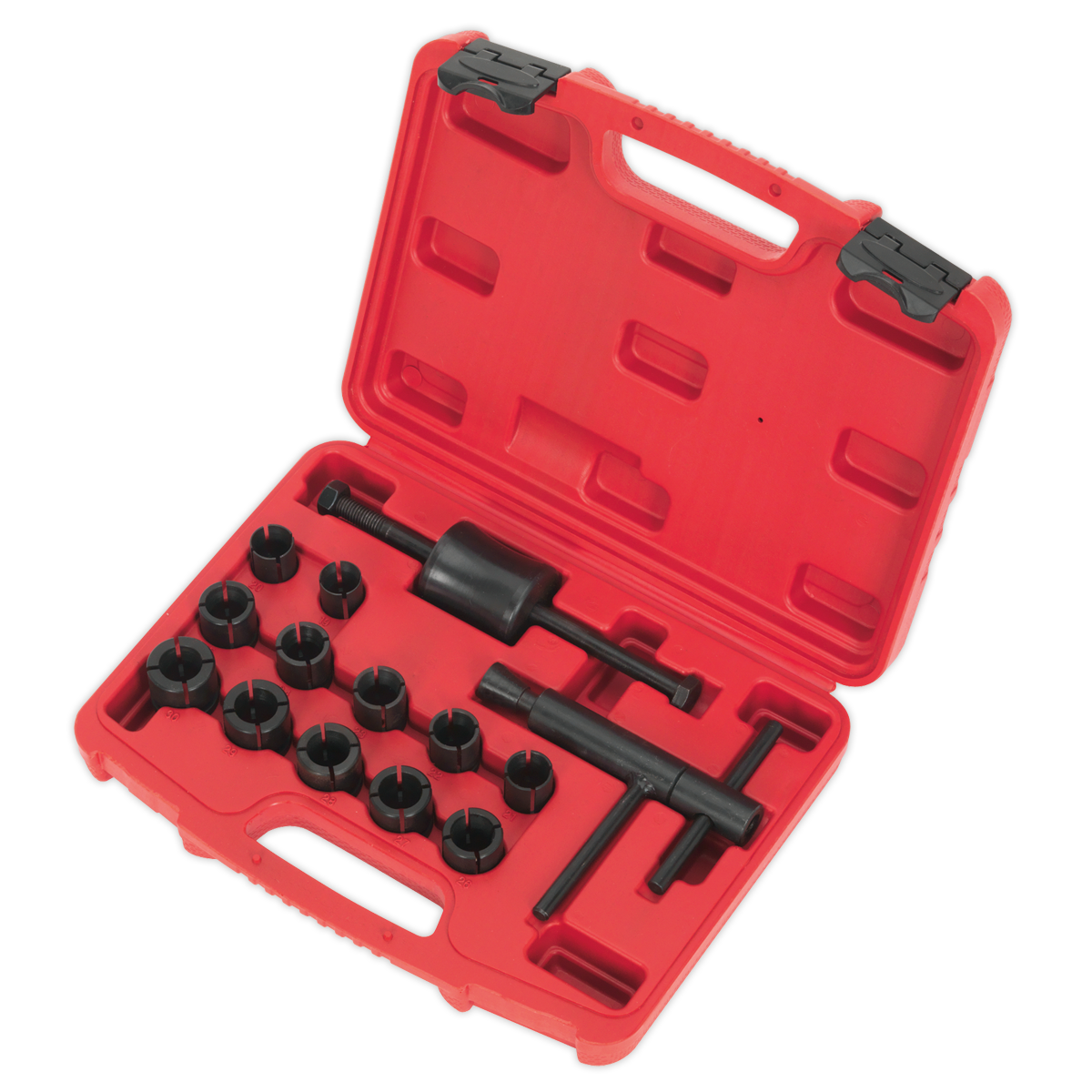 Sealey Motorcycle Brake Piston Removal Kit Capacity Ø19-30mm 14pc MS162