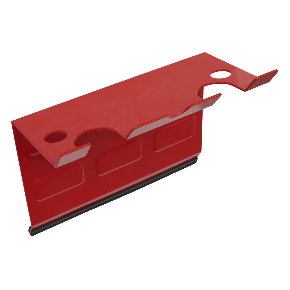 Sealey Heavy Duty Magnetic Spray Gun Holder PVC Bumper - 2 Gun Red MSH03