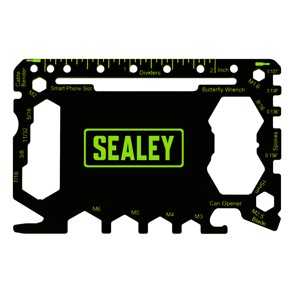 Sealey 50 In 1 Pocket Multi Tool Screwdriver Ruler Wire Cutter Protractor MT501