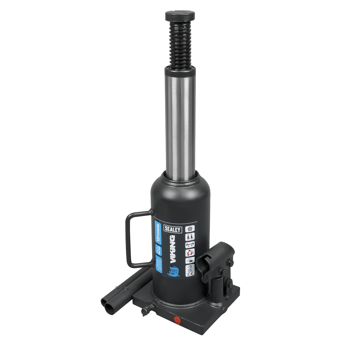 Sealey Bottle Jack Lift 12 Tonne With Overload Valve & 2-Piece Handle PBJ12S
