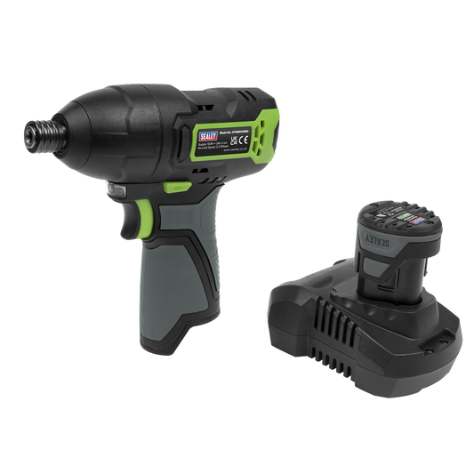 Sealey 10.8V 2Ah 1/4" Hex Drive Cordless Impact Compact Driver Kit CP108VCID