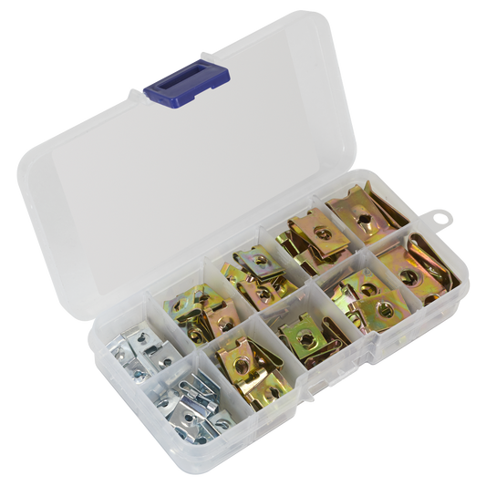 Sealey Spire Nut Assortment 74 Pieces Multipurpose With Storage Case AB074SN