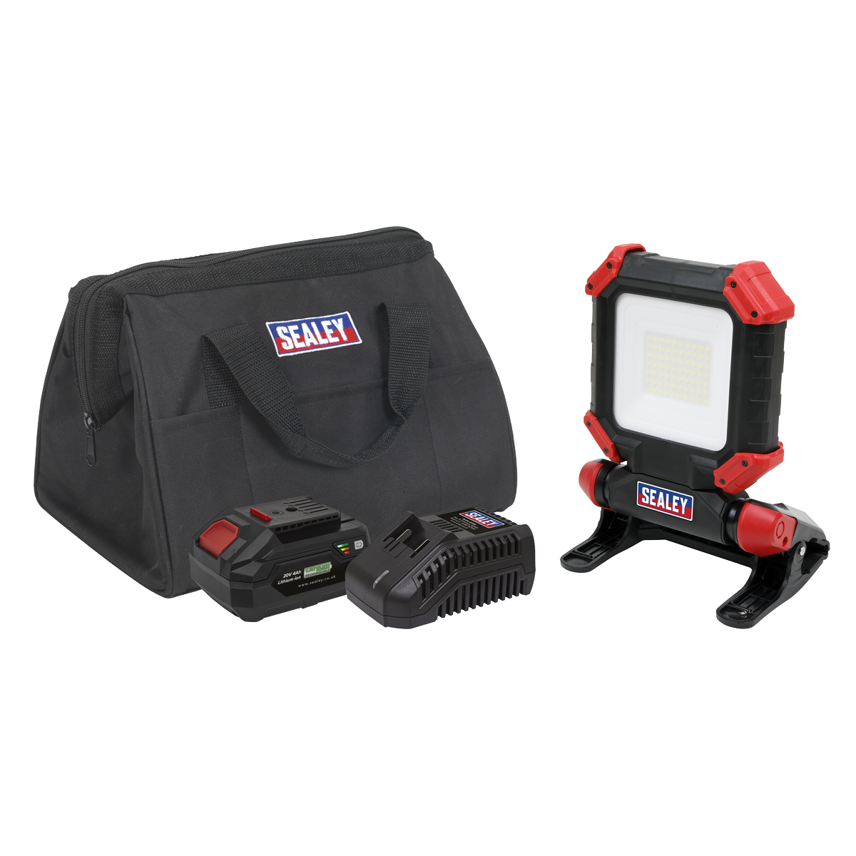 Sealey SV20 Series Worklight Kit 20V 4Ah Cordless SMD LED 1800lm CP20VCLKIT1