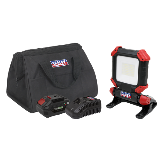 Sealey SV20 Series Worklight Kit 20V 4Ah Cordless SMD LED 1800lm CP20VCLKIT1