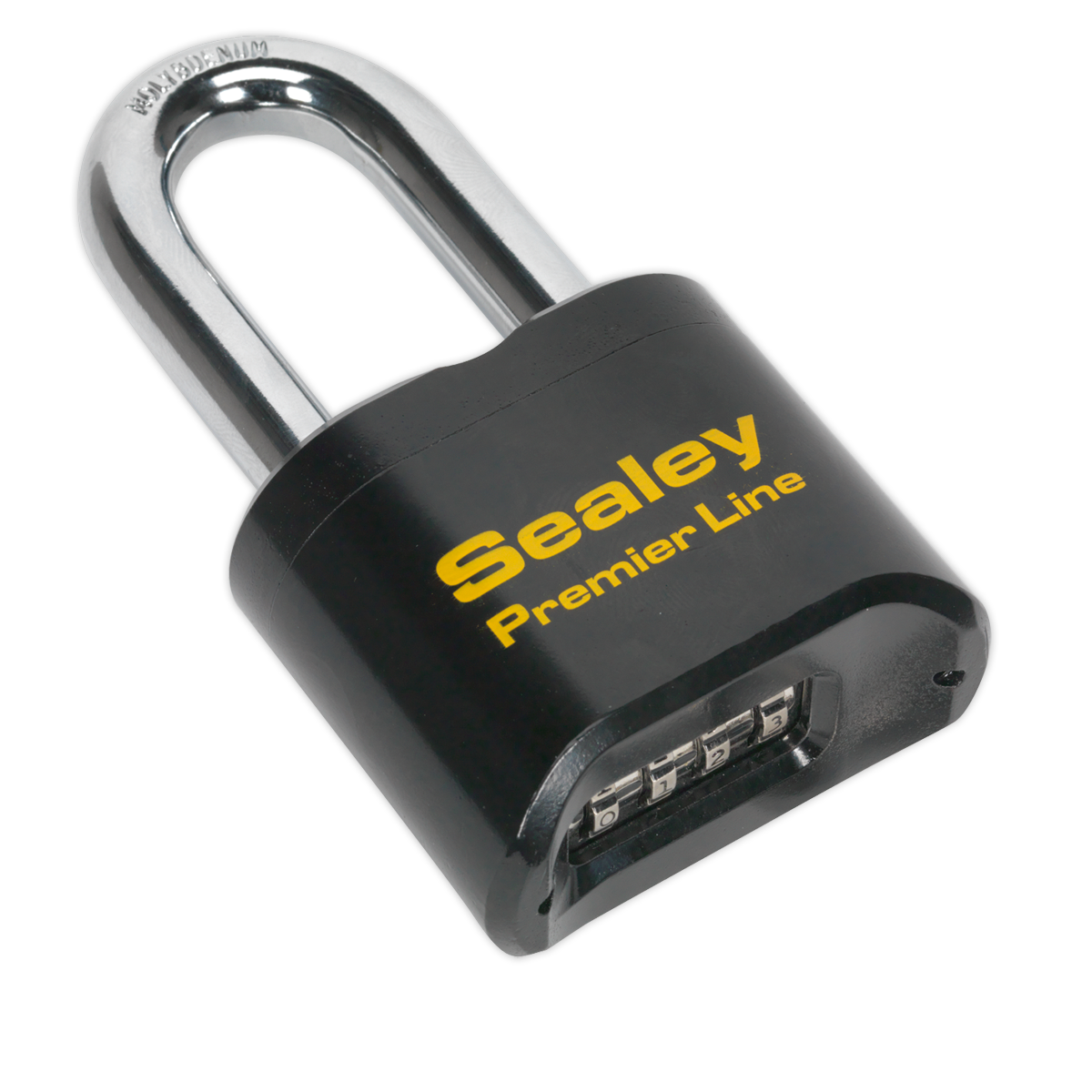 Sealey Steel Body Combination Padlock Long Shackle Heavy Duty 62mm PL603L
