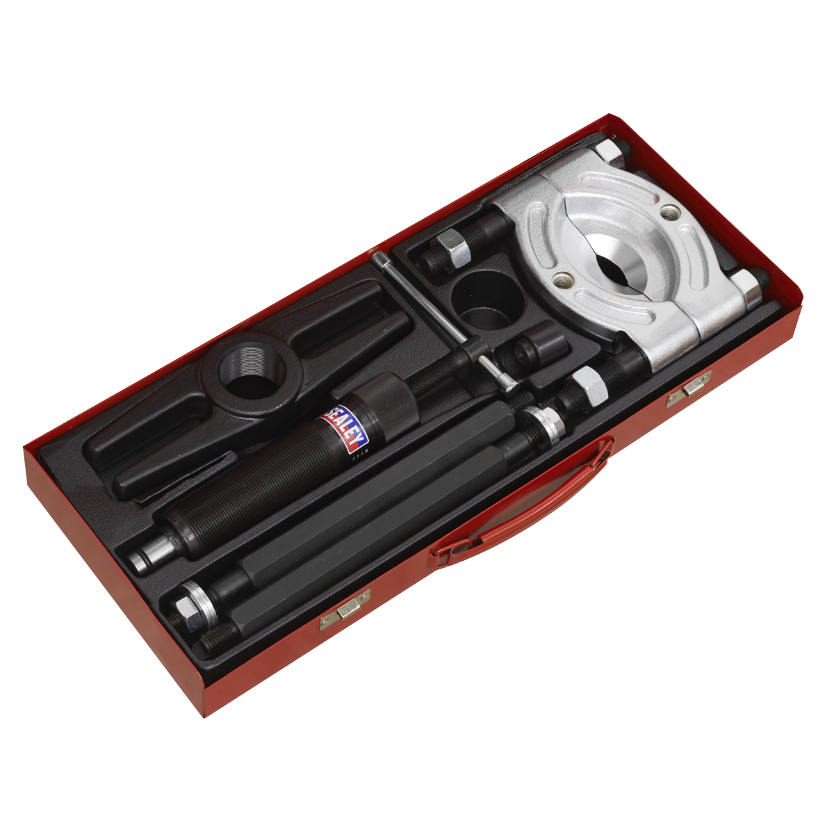 Sealey Bearing Separator Set 8 Pieces Hydraulic Ram 10T Bolt Extension Rod PS980