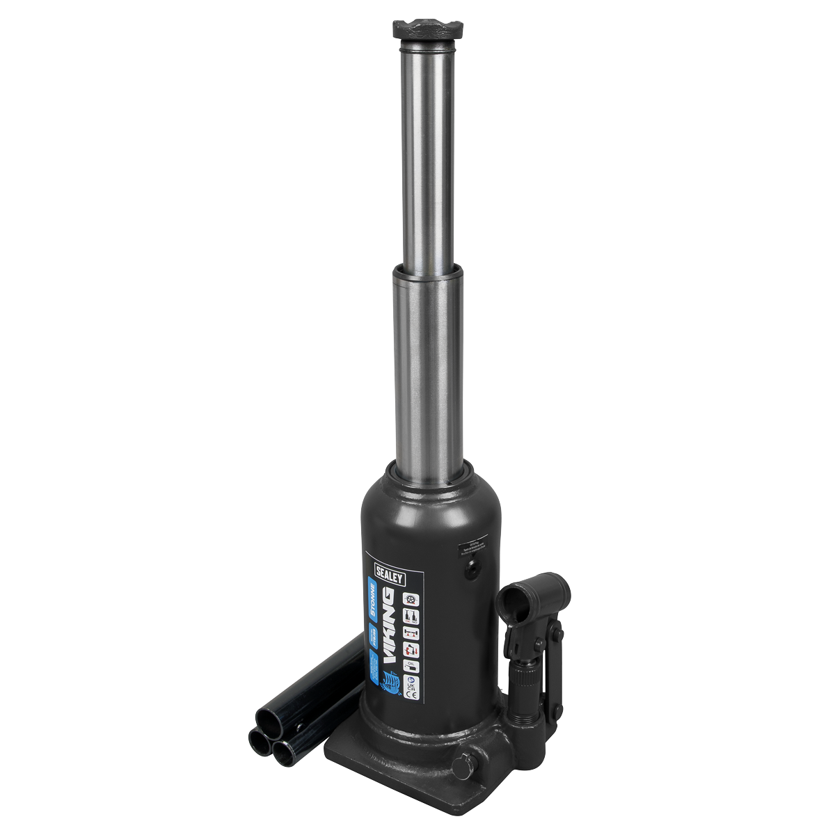 Sealey 5 Tonne Viking Telescopic Bottle Jack With Safety Overload Valve PTBJ5S