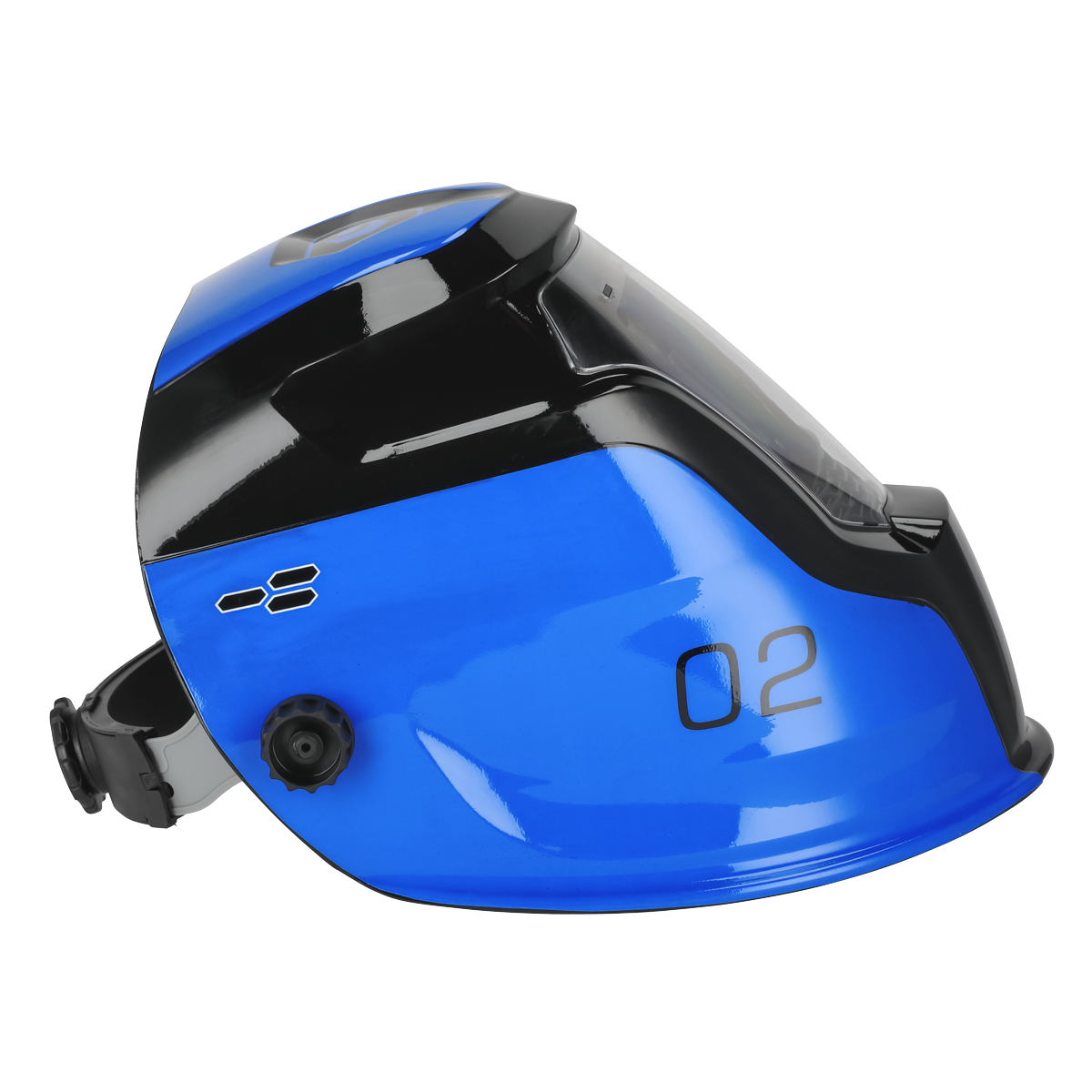 Sealey Protection Blue Auto Darkening Welding Safety Helmet Shade 9-13 PWH2