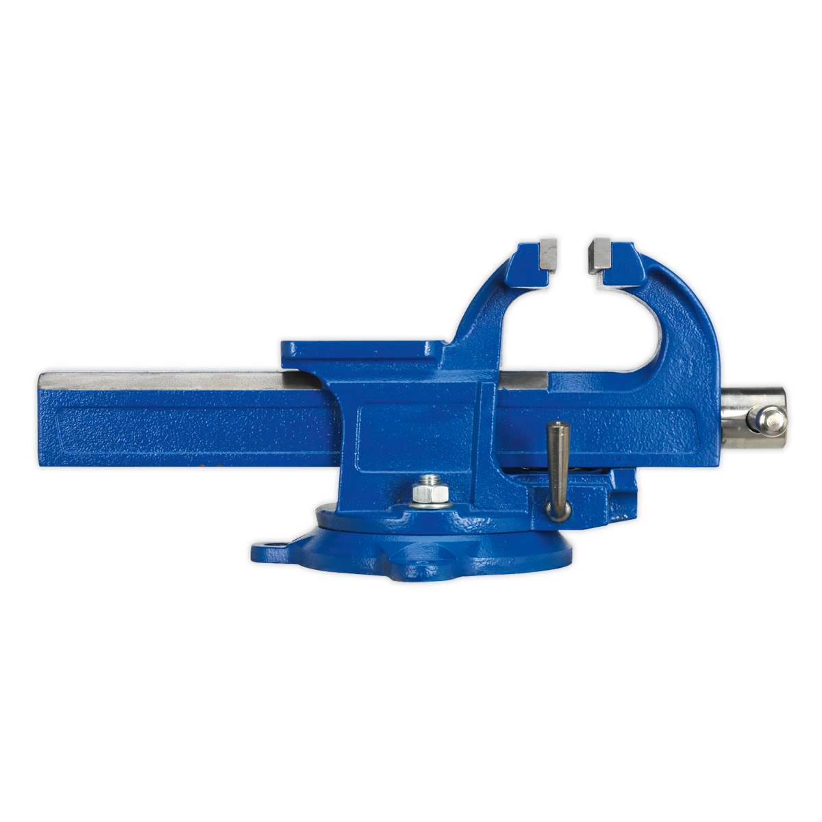 Sealey 100mm Quick Action Swivel Base SG Iron Vice With Built-In Anvil QAVE100