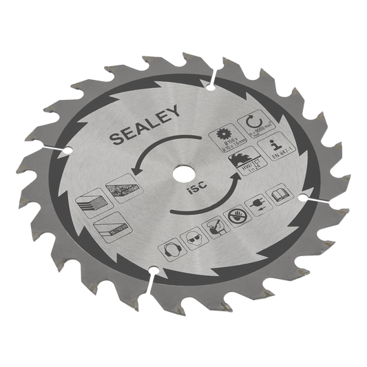 Sealey Cut-Off Saw Blade Hardened Steel Teeth Ø150 x 1.6mm/10mm 24TPU CP20VCS.03