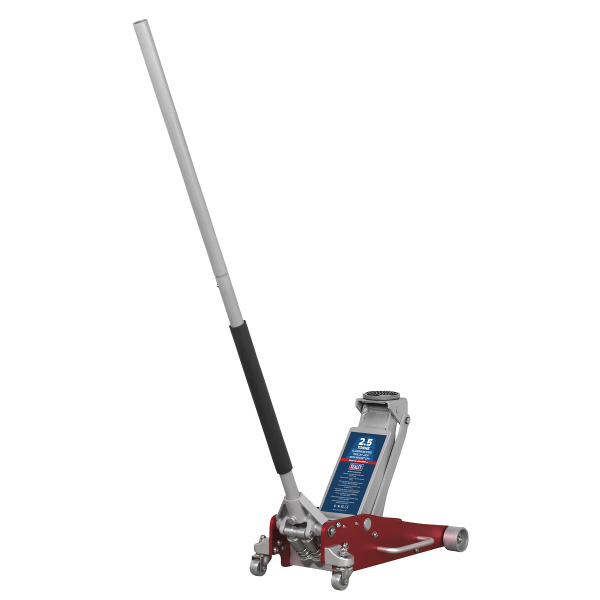 Sealey Trolley Jack 2.5 Tonne Aluminium/Steel Rocket Lift Lightweight RJAS2500