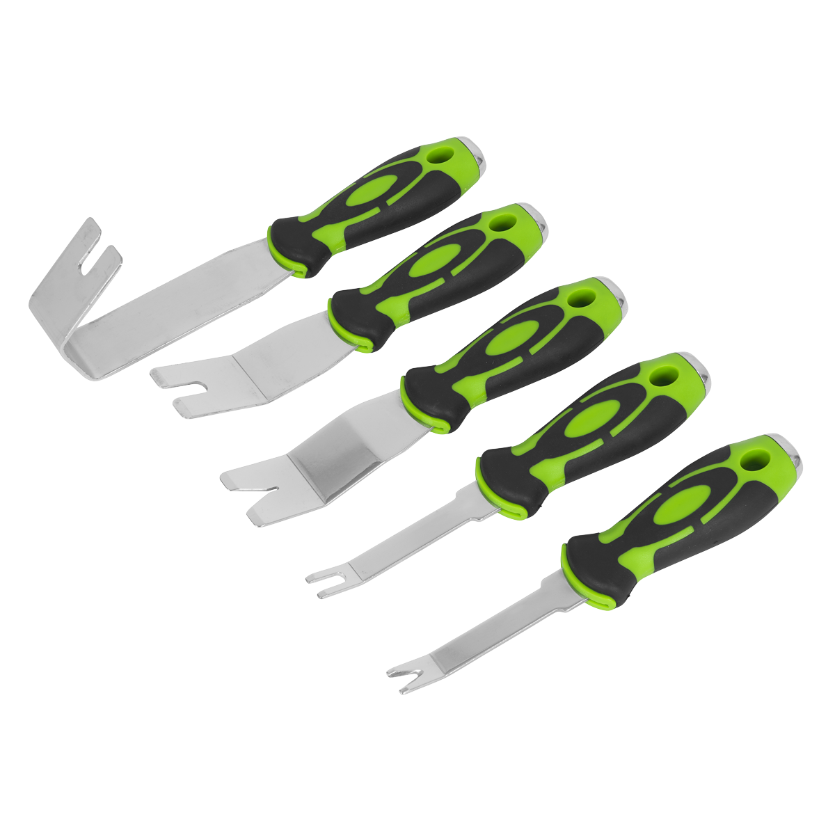 Sealey Door Panel & Trim Clip Removal Tool Set U & V-Profile Tips 5 Pieces RT006