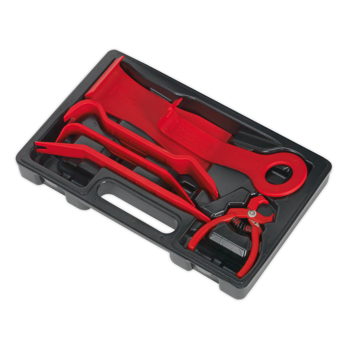 Sealey Trim & Upholstery Set From Glass Reinforced Nylon 6 Pieces Red RT6K