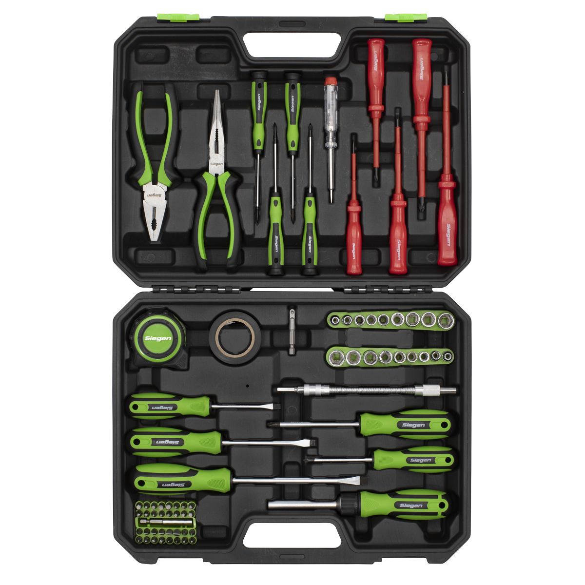 Sealey Tool Kit With Reversible 72-Tooth Ratchet Bit Driver 73 Pieces S01220