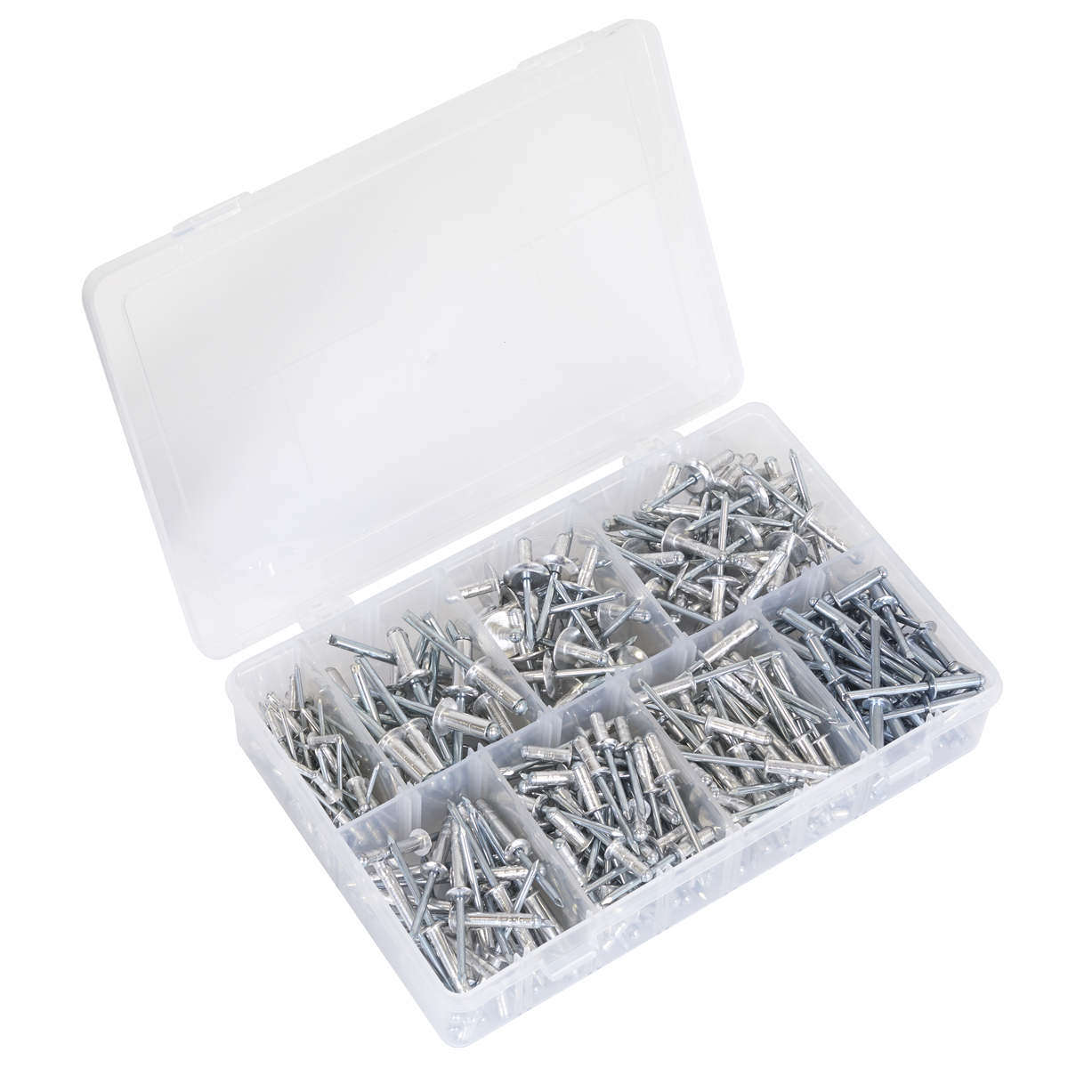 Sealey Aluminium Rivet Assortment 335 Pieces Multipurpose With Box AB079AR