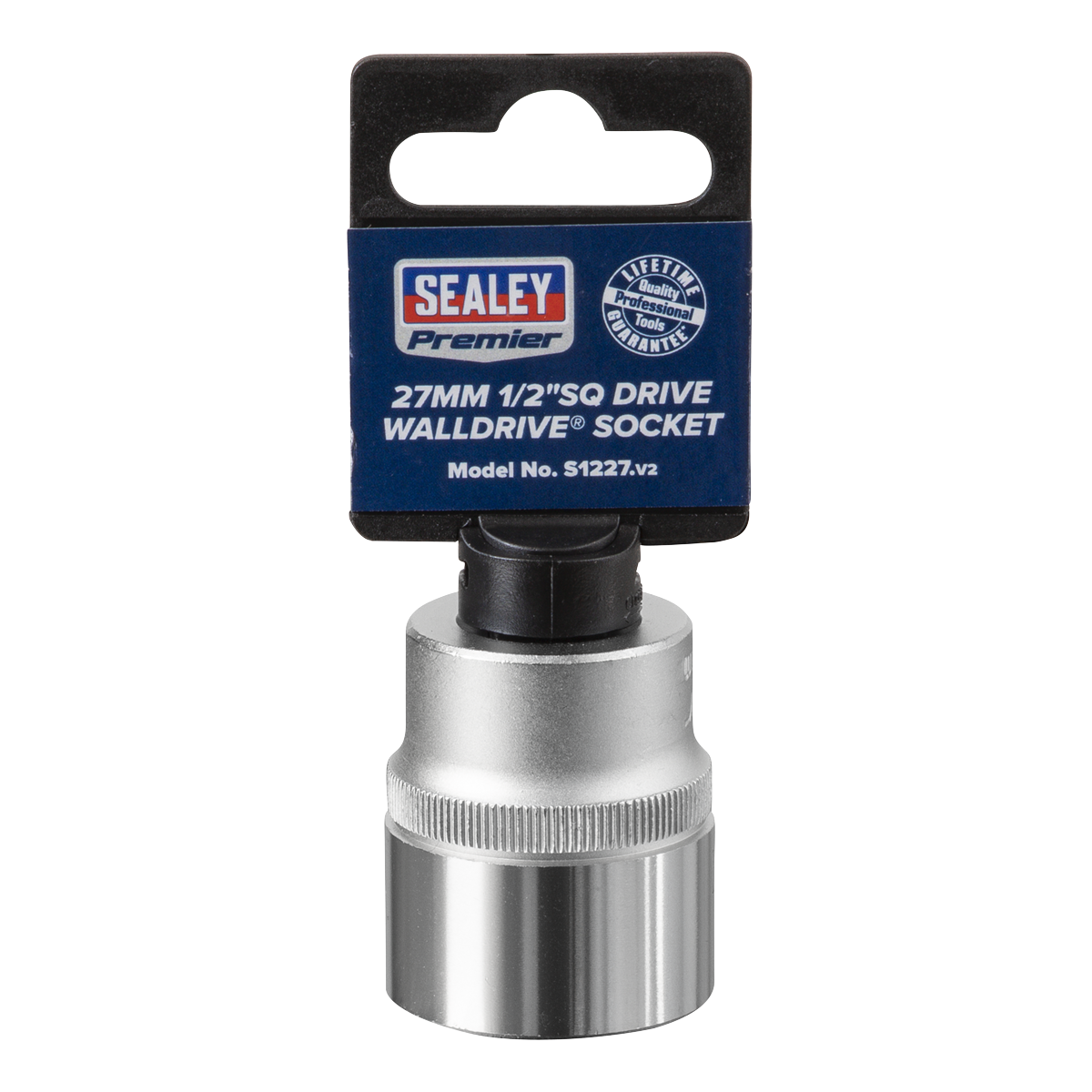 Sealey WallDrive Socket Tool 27mm 1/2" Square Drive Chrome Vanadium Steel S1227