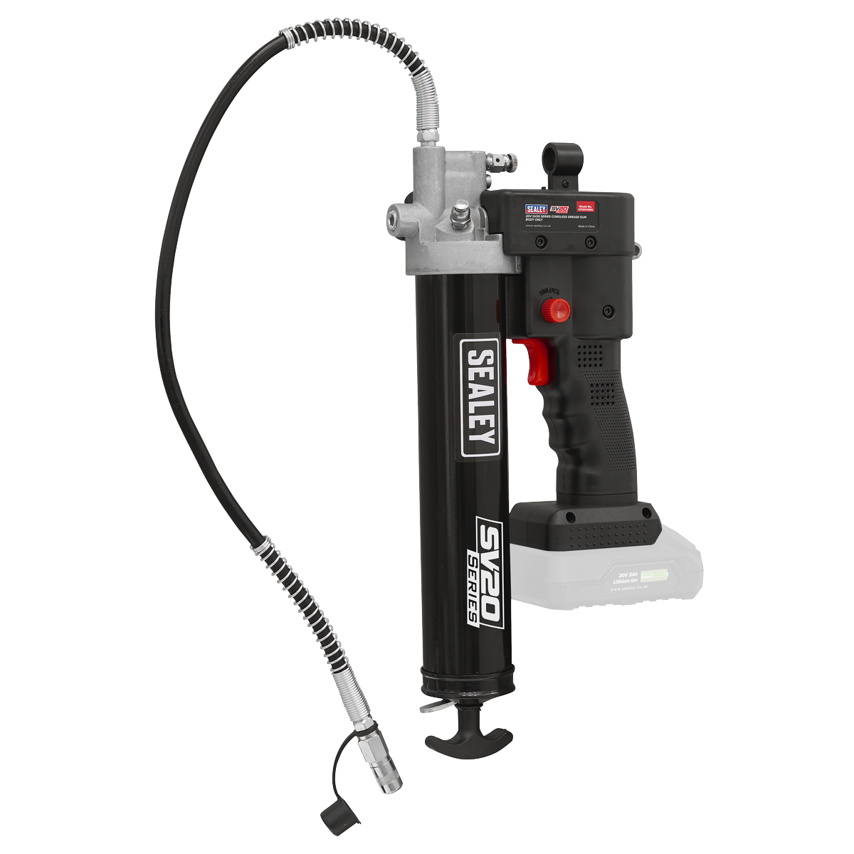 Sealey Cordless Grease Gun 20V SV20 Series Professional - Body Only CP20VGRG