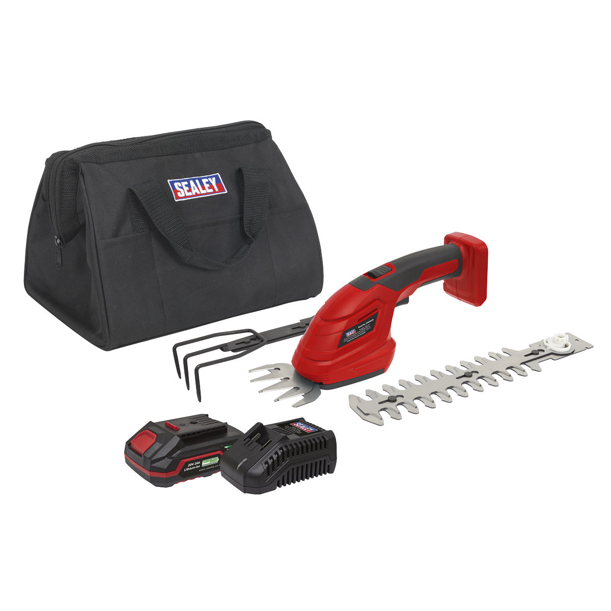 Sealey Cordless 3-in-1 Garden Tool Kit 20V 2Ah 4Ah 6Ah SV20 Series CP20VGT3KIT1