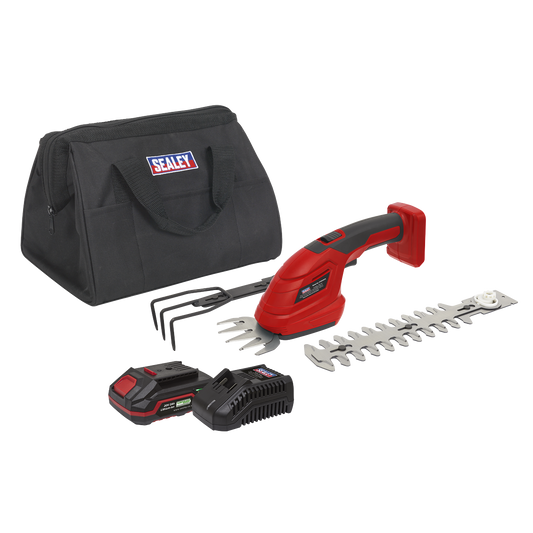 Sealey Cordless 3-in-1 Garden Tool Kit 20V 2Ah 4Ah 6Ah SV20 Series CP20VGT3KIT1