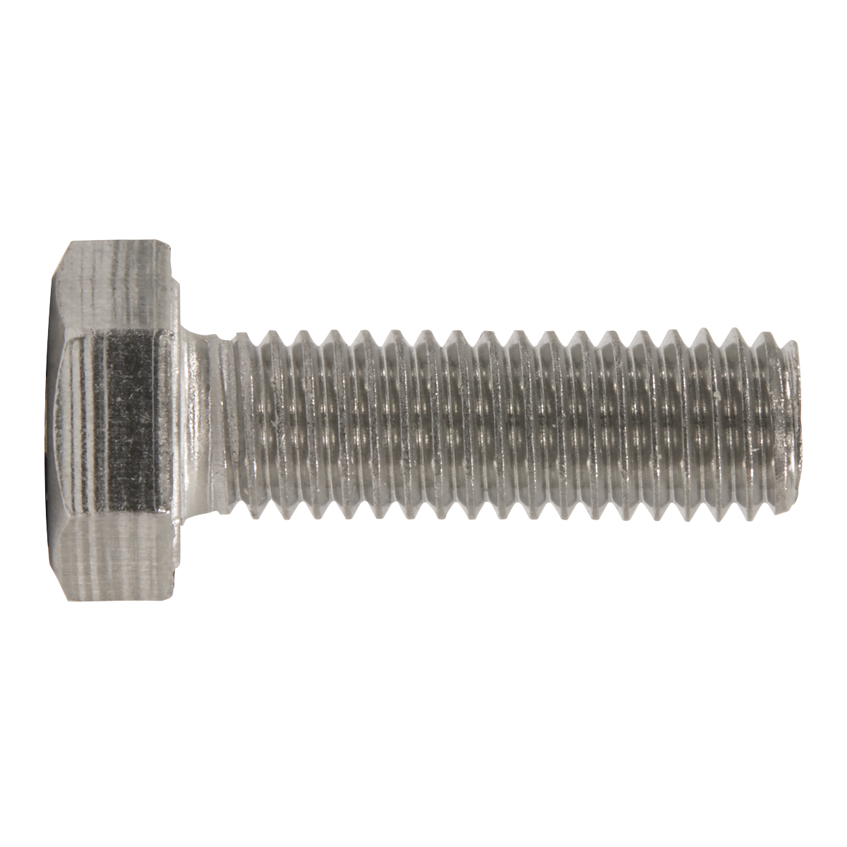Sealey Stainless Steel Hex Head Set Screw DIN 933 M8 X 25 A2 50 Pieces S825S