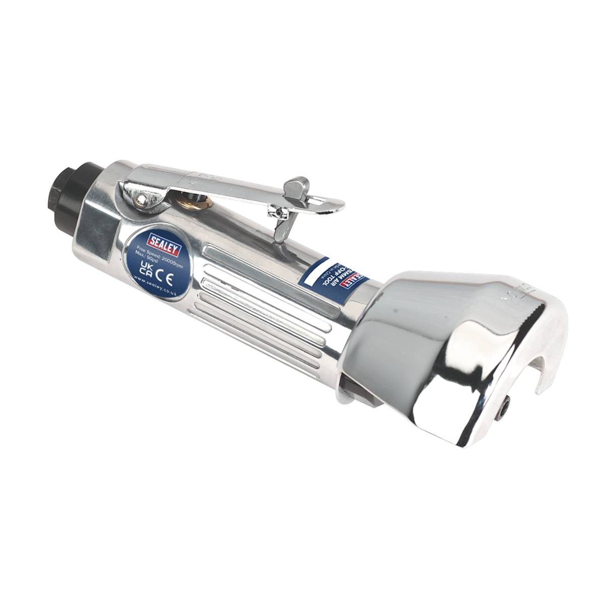 Sealey Air Rotary Cut-Off Tool With Metal Safety Guard Ø75mm Silver SA25