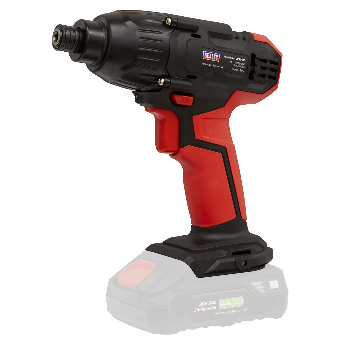 Sealey 20V SV20 Series 1/4" Hex Drive Impact Driver 180Nm - Body Only CP20VID