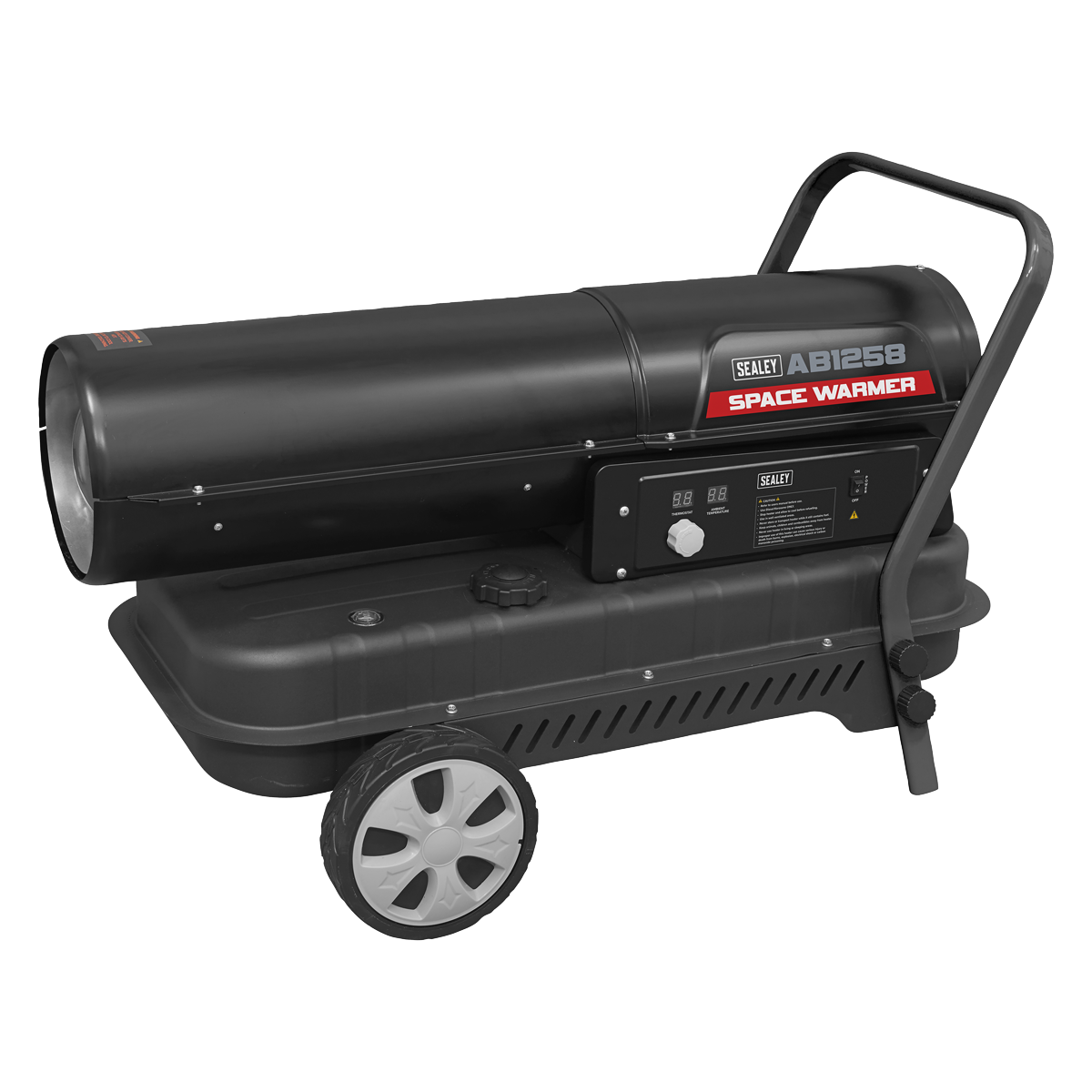 Sealey Space Warmer Kerosene/Diesel Heater With Wheels 135.000BTU/HR AB1258