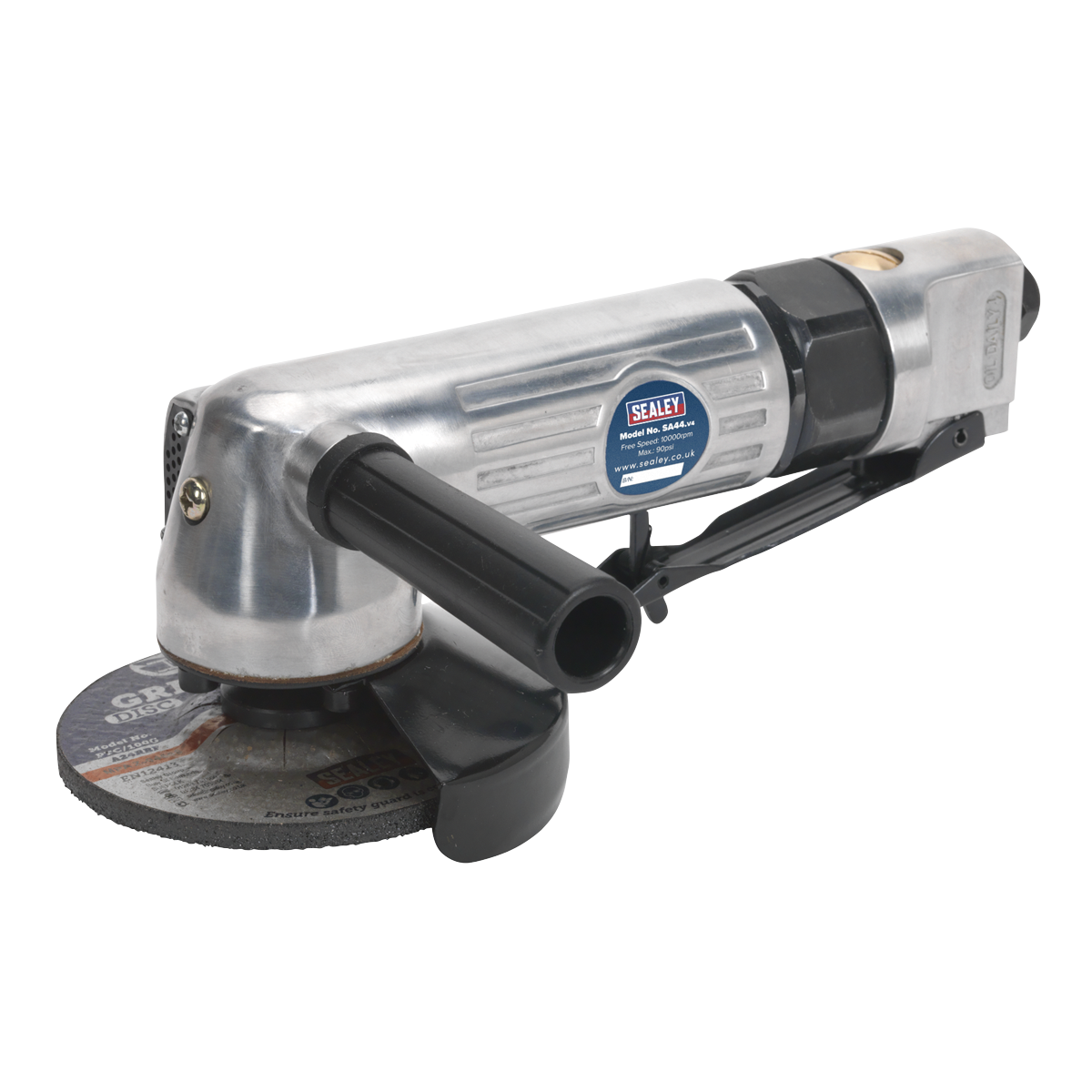 Sealey 100mm Air Angle Grinder Aluminium Body & Bevel Gear Housing SA44