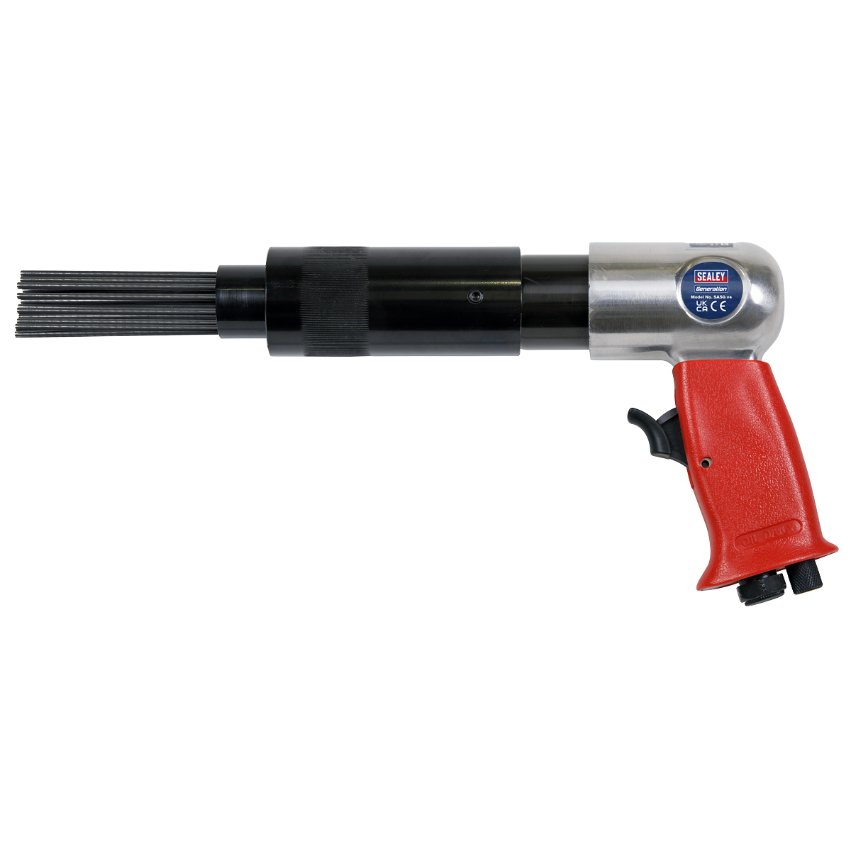 Sealey Air Needle Scaler With Variable Speed Trigger Control Rubber Grip SA50