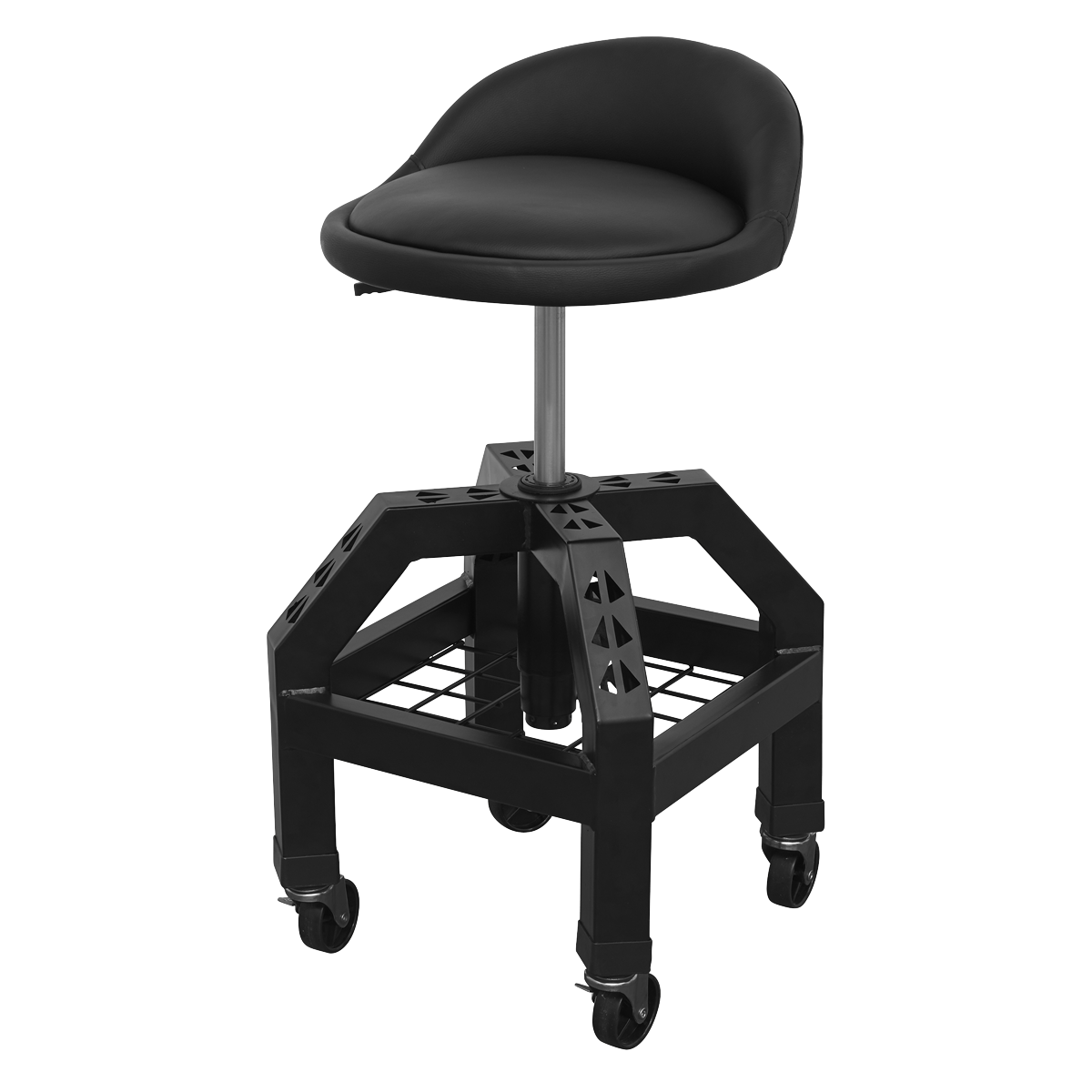 Sealey Pneumatic Creeper Stool With Adjustable Height Swivel Seat SCR03B