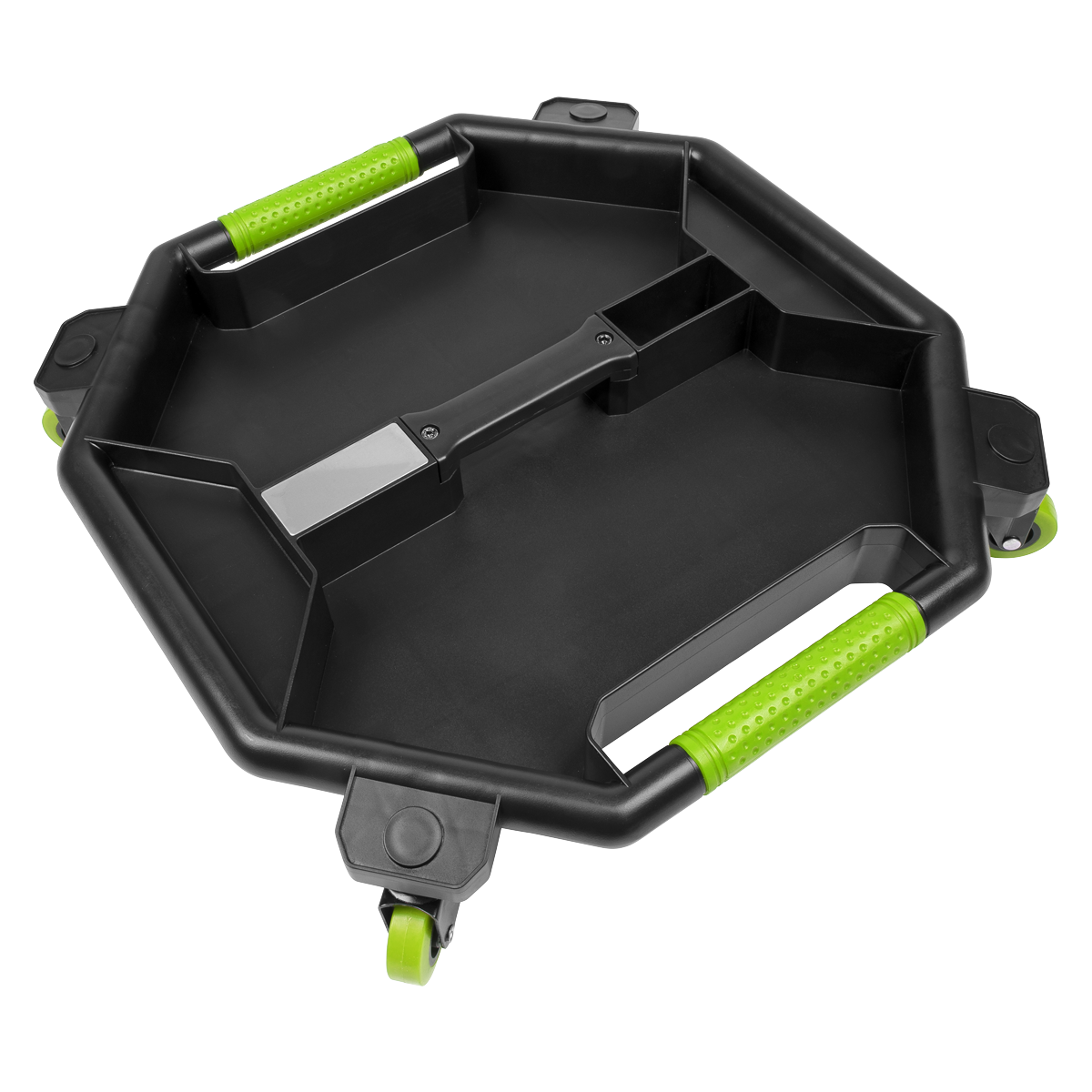 Sealey Creeper Tool Tray Organiser With 360° Plastic Swivel Wheels HiVis SCR86HV