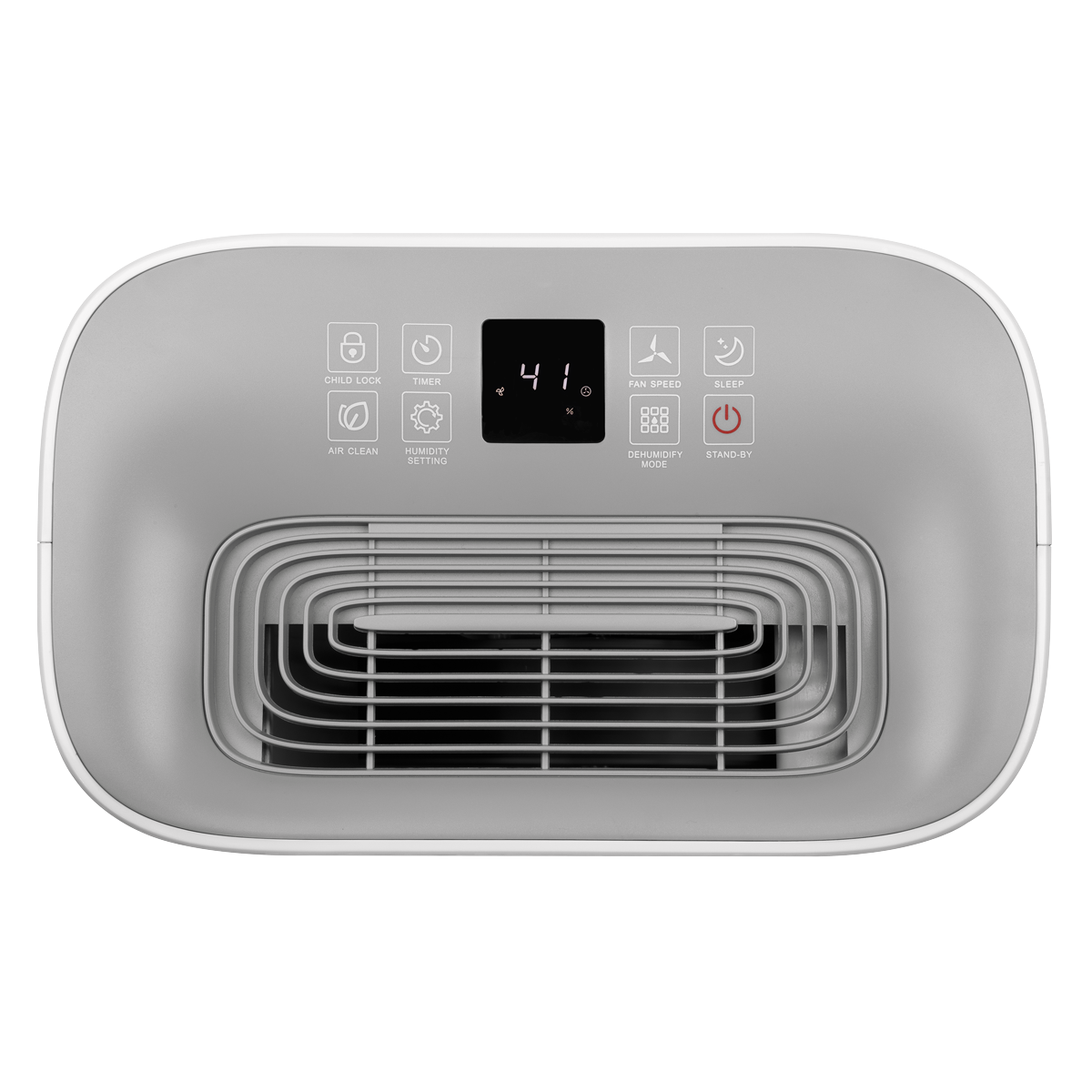 Sealey Portable Dehumidifier With Front Panel Indicator Light 20L White SDH20