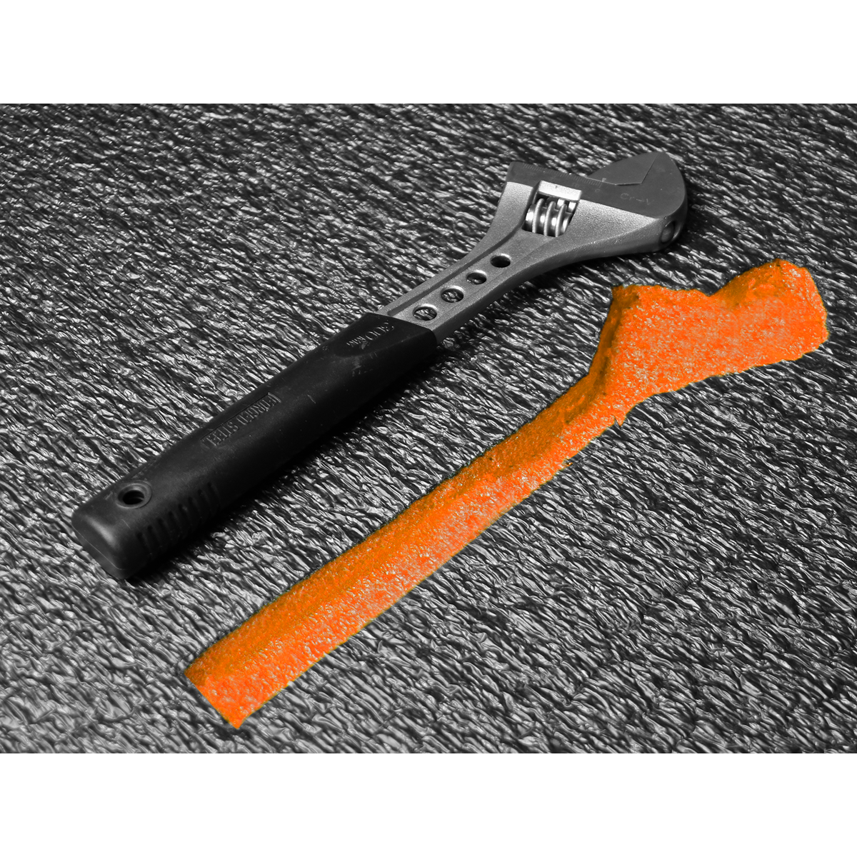 Sealey Easy Peel Shadow Foam Polyethylene Orange/Black 1200 x 550 x 30mm SF30OR