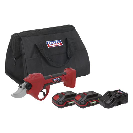 Sealey SV20 Series Cordless Pruning Shears Kit 20V 2Ah 2 Batteries CP20VPSKIT