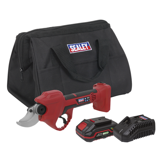 Sealey SV20 Series Cordless Pruning Shears Kit 20V 2Ah 1 Battery CP20VPSKIT1