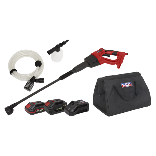 Sealey Cordless Pressure Washer Kit 20V SV20 Series - 2 Batteries CP20VPWKIT