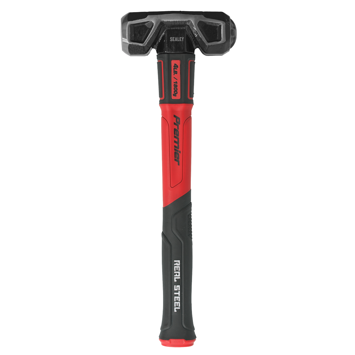 Sealey 4lb Short Handle Graphite Sledge Hammer Textured Rubber Grip SLHG04