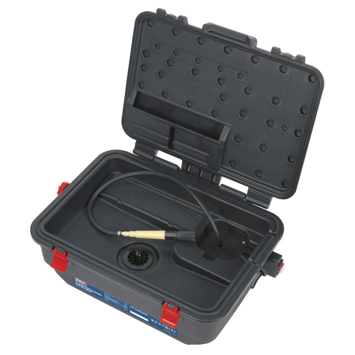 Sealey 16L Mobile Parts Cleaning Tank With Brush Lightweight and Mobile SM222