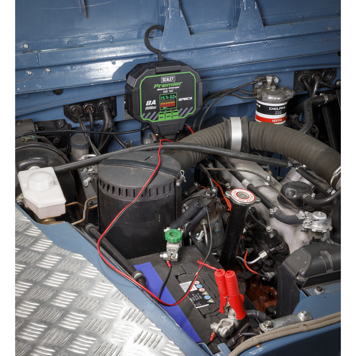 Sealey Battery Charger 8A With Intuitive LED Screen Fully Automatic SPBC8