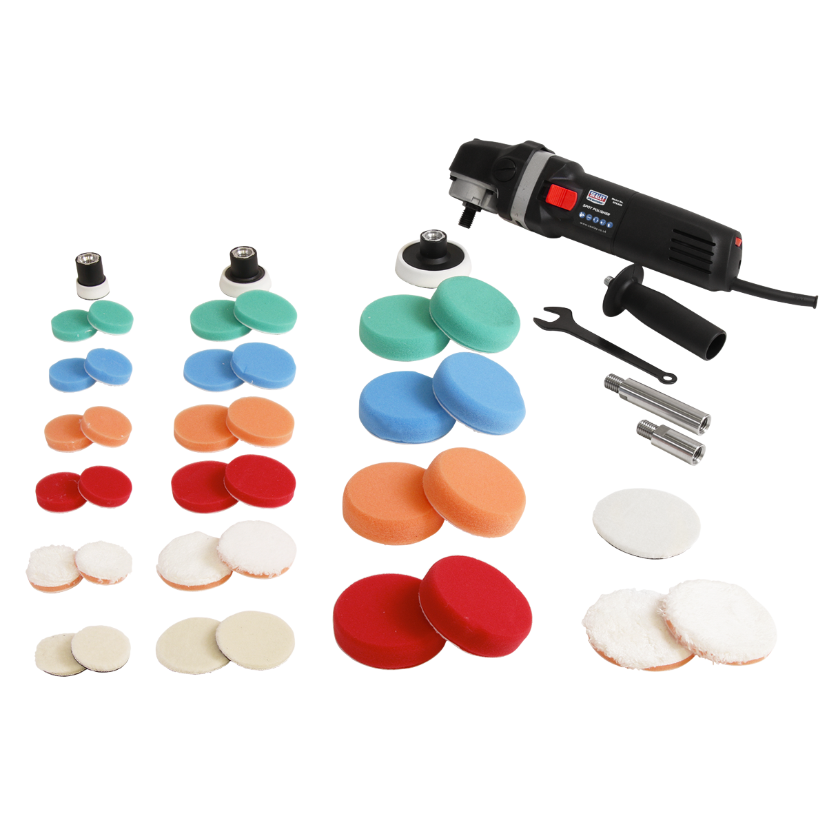Sealey 230V 600W Spot Polisher Kit With Ergonomic Slim Body Design SPK600