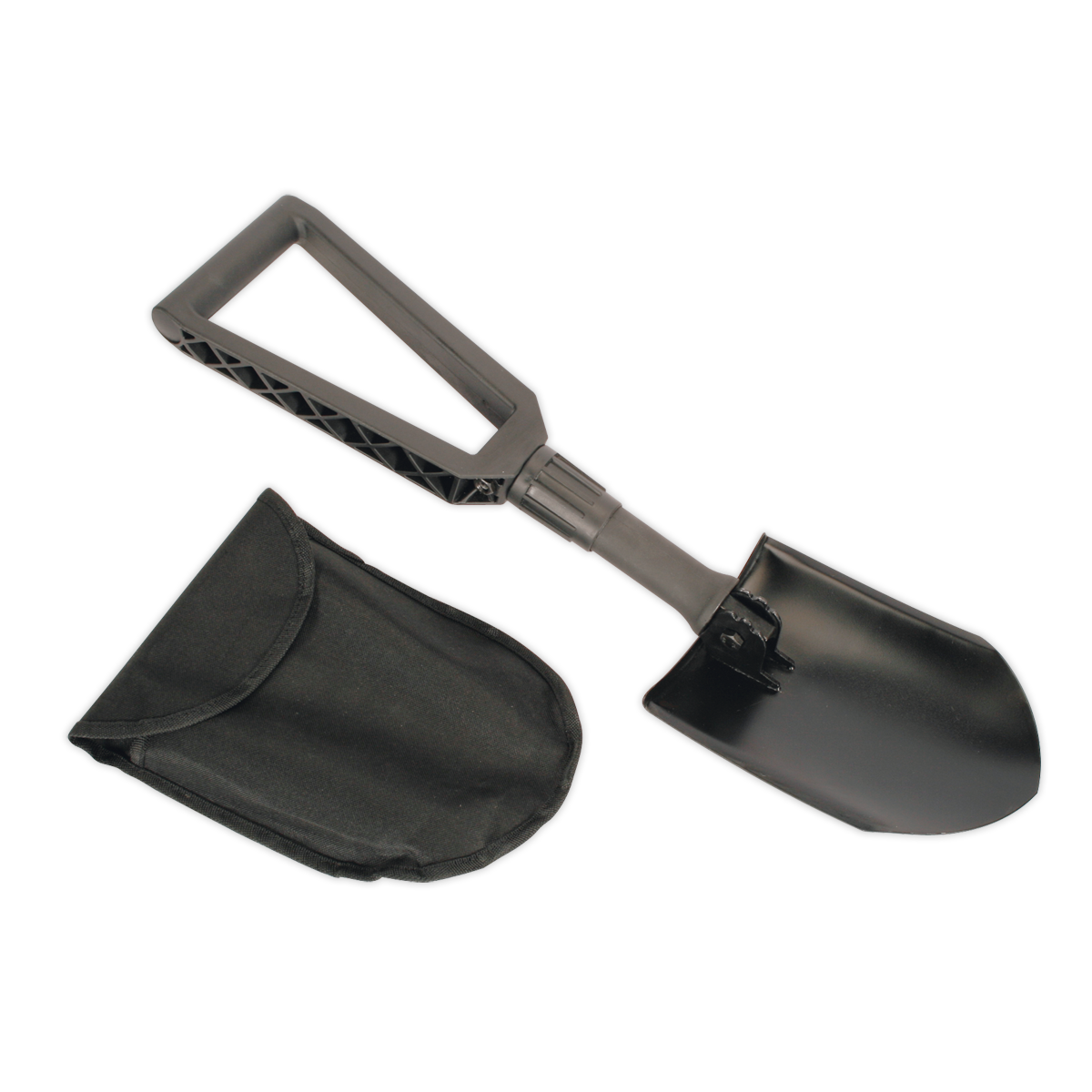 Sealey Folding Shovel With Nylon Handle & Solid Carbon Steel Head 590mm SS03