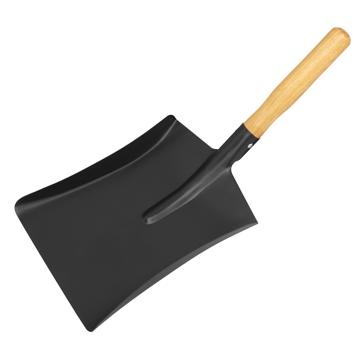 Sealey Coal Shovel Steel 8" Head With 228mm Wooden Handle Hot Ashes Removal SS09