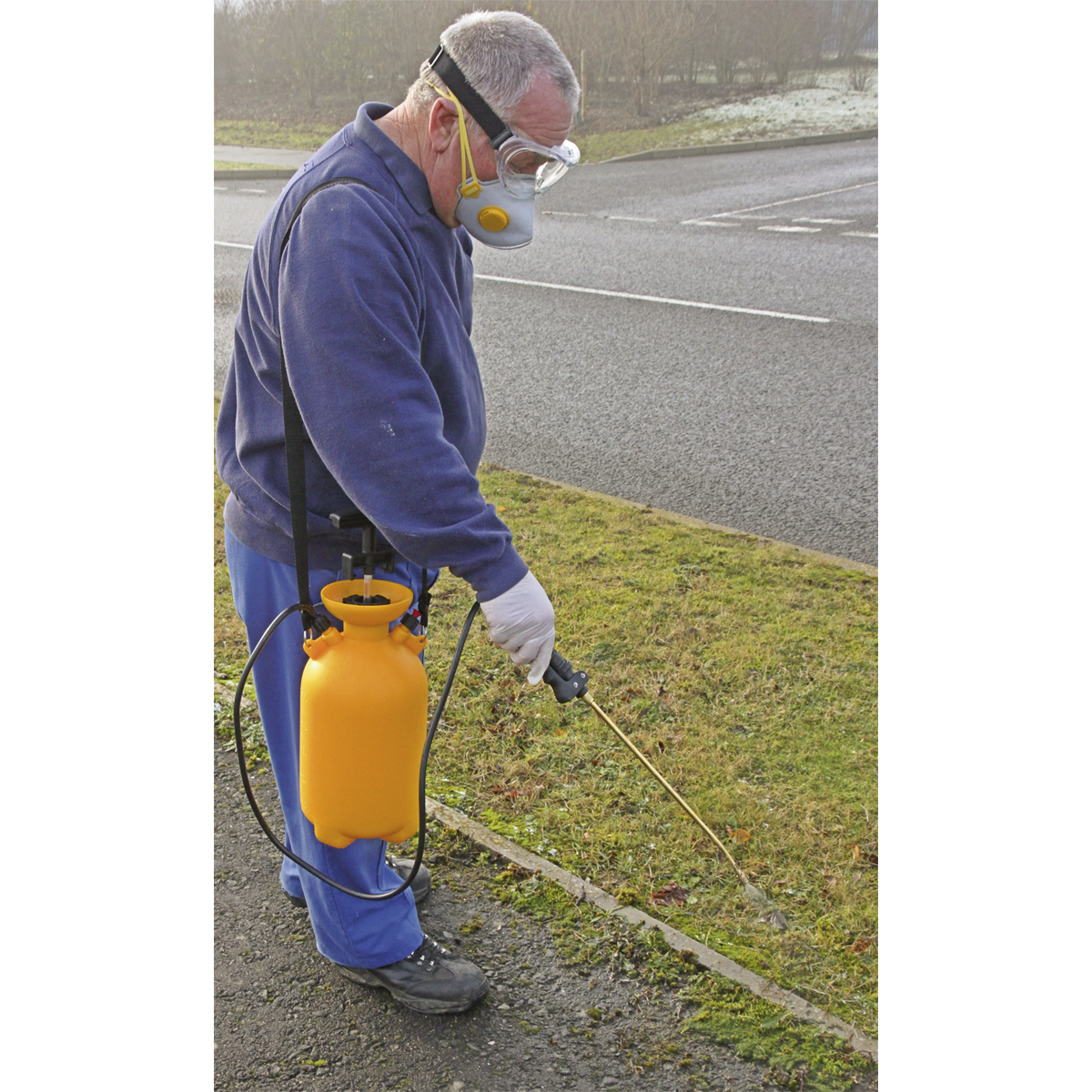 Sealey Pressure Sprayer Metal Lance With Adjustable Nozzle 8 Litres - Yellow SS3