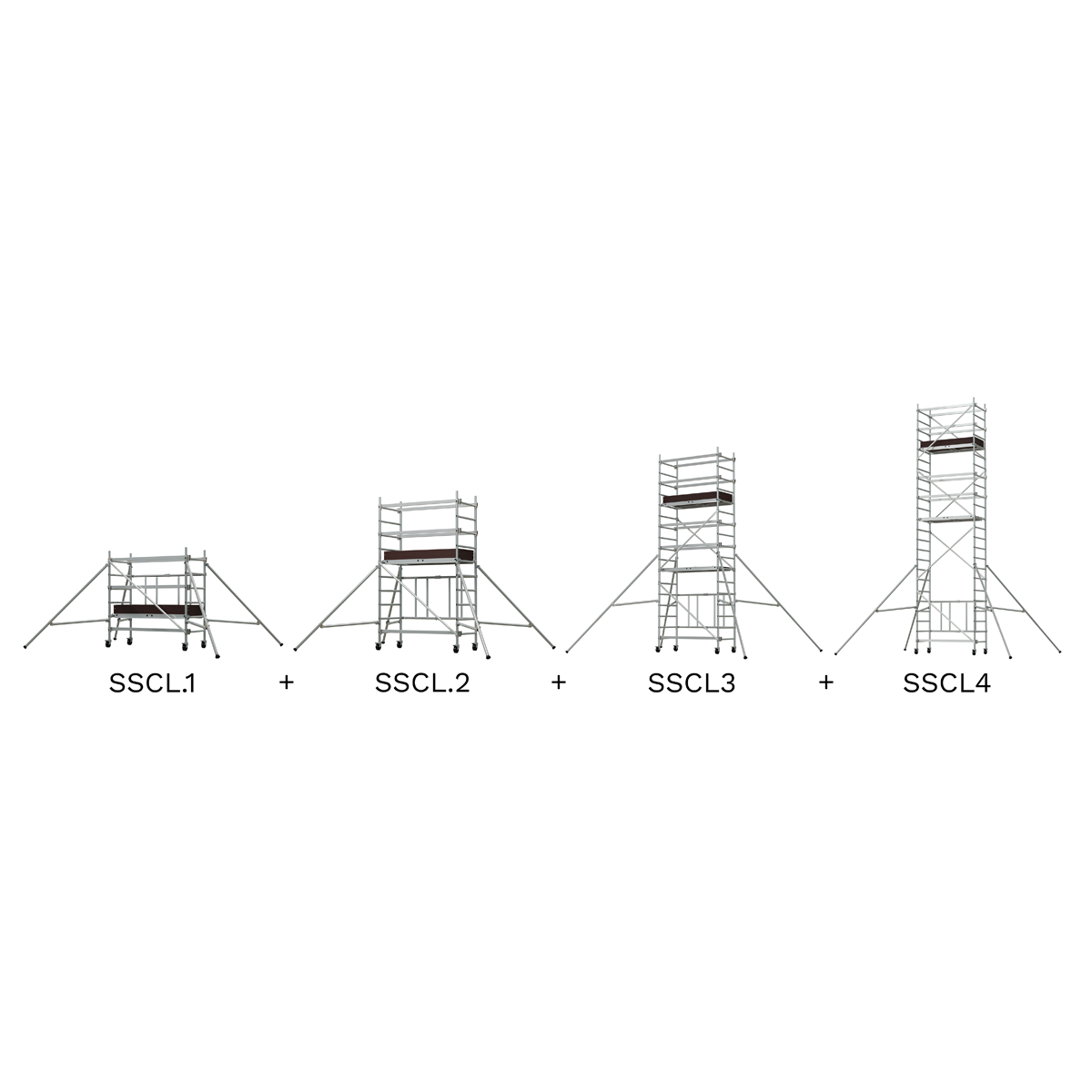 Sealey Platform Scaffold Tower Aluminium Frame Extension Pack 2 EN 1004-1 SSCL.2