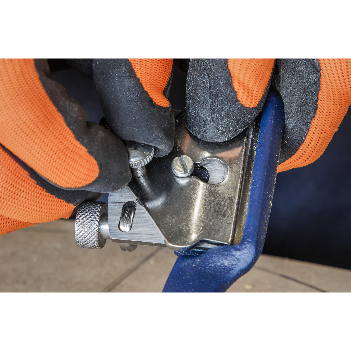 Sealey Spoke Shave Flat Sole 240mm Adjustable Screws 55mm Blade Planing SSFS1