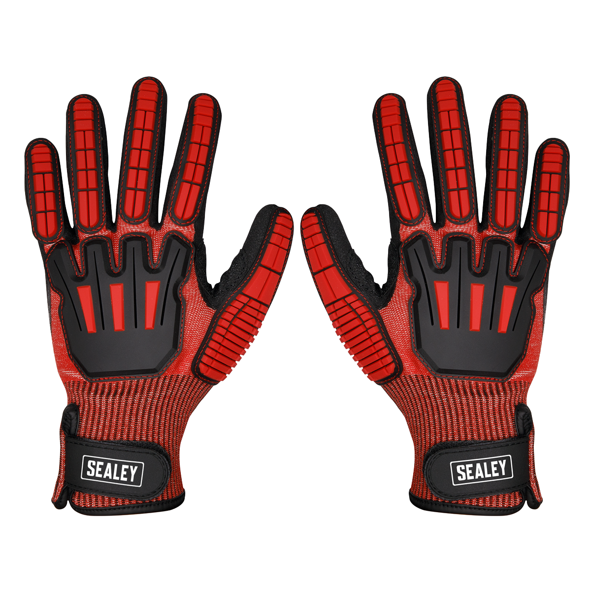 Sealey Cut & Impact Resistant Gloves Anti-Slip Coating - Large - Pair SSP38L