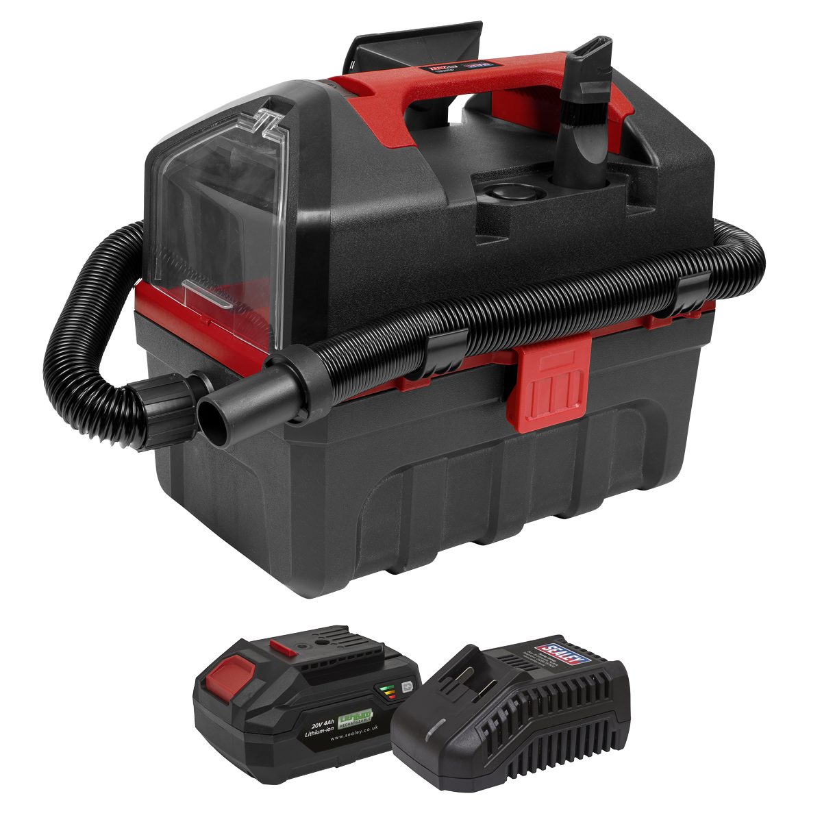 Sealey Cordless Wet & Dry Vacuum Kit 20V 4Ah SV20 Series Tool CP20VWDVKIT1